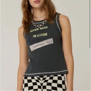 Daydreamer Nevermind The Attitude Shrunken Top Tee NWT Size M